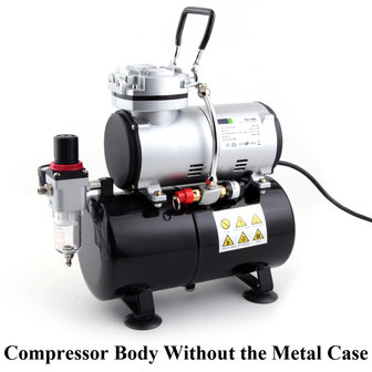 Fengda AS-186A Airbrush Kompressor mit dem Druckbeh&auml;lter und Metallgeh&auml;use 