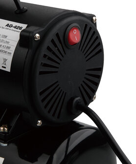 UK-Plug Airgoo Premie Aibrush-compressor AG-426 met supermacht dubbele koelventilatoren en luchttank