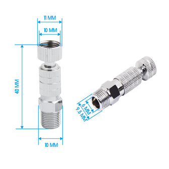 Fengda Airbrush Quick Release Disconnector Kit BD-117K with 5 Pieces 1/8 BSP Female Adaptors