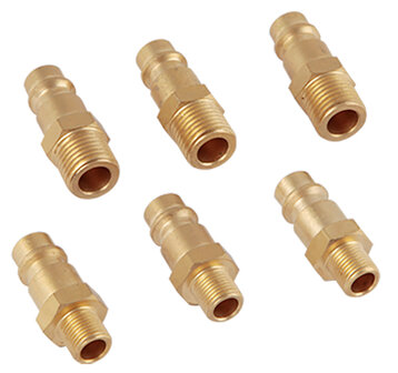 Fengda Europe Schnellkupplung BD-118K mit 2 St&uuml;ck 1/8&quot;-Adapter und 3 St&uuml;ck 1/4&quot;-Adapter