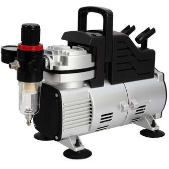 Airgoo Premie Aibrush-compressor met supermacht dubbele koelventilatoren AG-420B