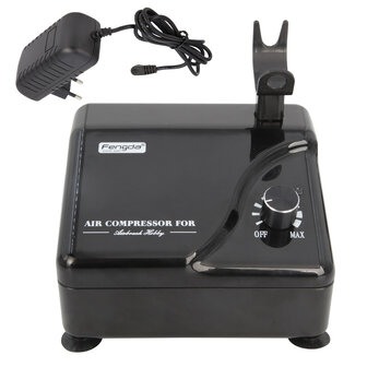 Fengda Profesional Airbrush Kit met slimme compressor AS-207K voor tattoo, model, taartdecoratie, automotive grafisch enzovoort