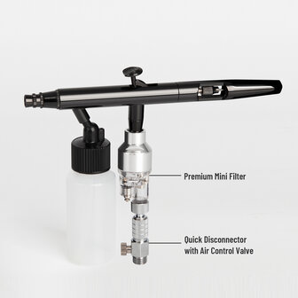 Airgoo High-End &amp; Deluxe Double-Action &amp; Suction-Type Airbrush AG-102 for Airbrush Master