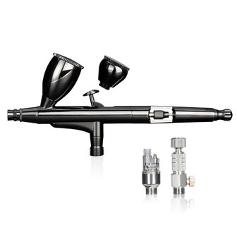 Airgoo Hoogwaardig &amp; Luxe Dubbele actie &amp; Zwaartekrachttype Airbrush AG-104 voor Airbrush Master