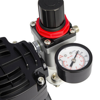 Timbertech airbrush set met compressor en double action airbrush ABPST05(Zwart)