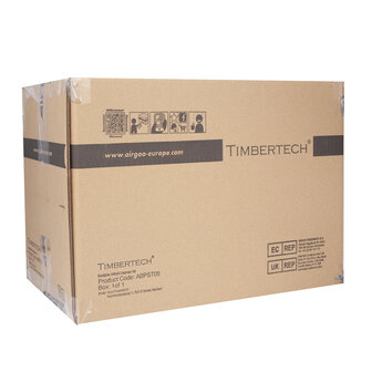 Timbertech airbrush set met compressor en double action airbrush ABPST05(Zwart)