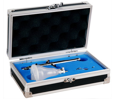 Luxury All-Purpose Precision Dual-Action Gravity Feed Airbrush with 0.5 mm Nozzle &amp; 4 Chamber Cup