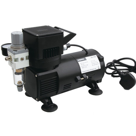 UK-stekker Airgoo Premie Aibrush-compressor met dubbele koelventilatoren AG-420