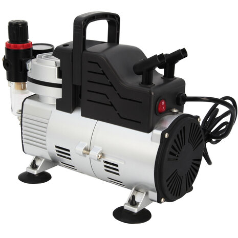 Airgoo Premie Aibrush-compressor met supermacht dubbele koelventilatoren AG-420B