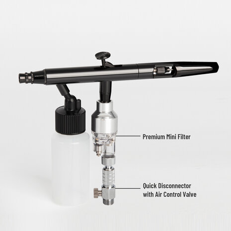 Airgoo Hoogwaardig & Luxe Double-Action & Suction-Type Airbrush AG-102 voor Airbrush Master