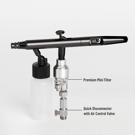 Airgoo Hochwertig & Deluxe Double-Action & Saugtyp Airbrush AG-102 für Airbrush Master