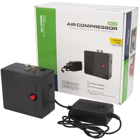 Draagbare mini Airbrush compressor Fengda AS-200BE