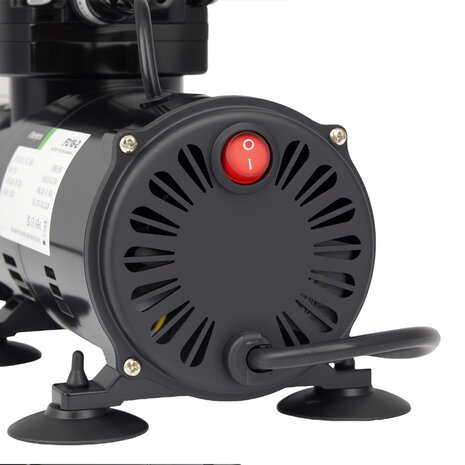 Timbertech airbrush set met compressor en double action airbrush ABPST05(Zwart)