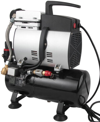 Fengda High-End Airbrush minicompressor met luchttank AS-600