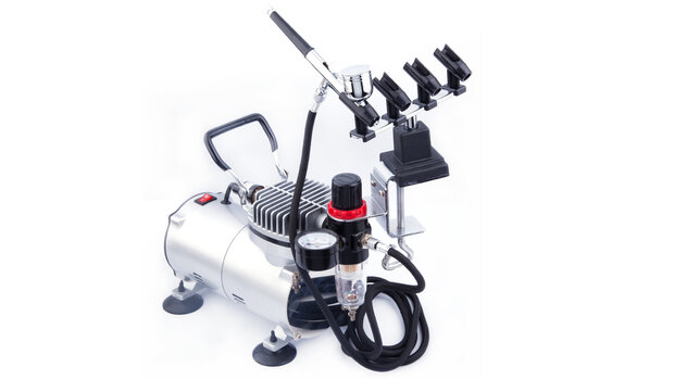 Airbrushständer BD-15B für max. 4 Airbrush Spritzpistolen