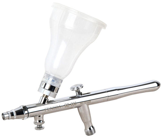 Luxe All Purpose Precision dubbelwerkende Feed-type Airbrush Pistolen met  4-chamber cup