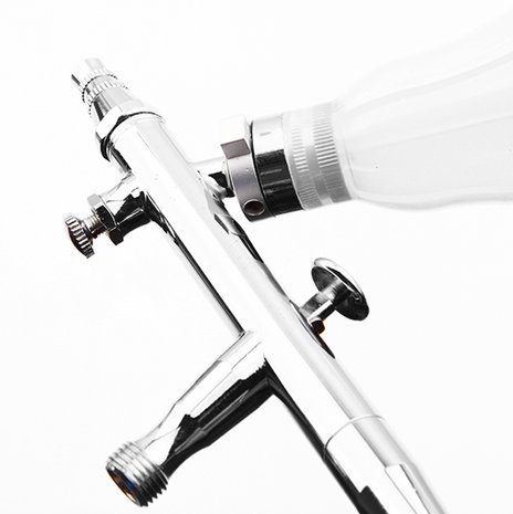 Luxury All-Purpose Precision Dual-Action Gravity Feed Airbrush with 0.5 mm Nozzle & 4 Chamber Cup