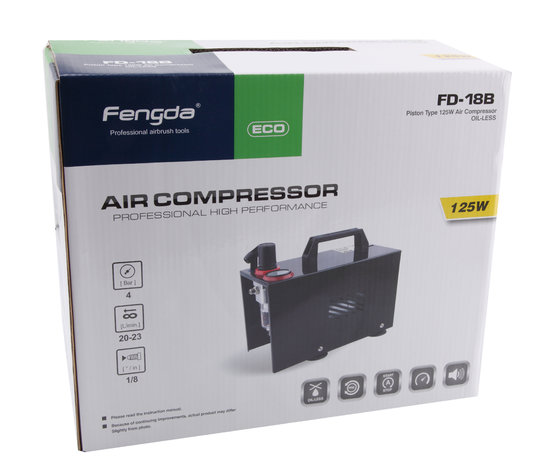 Airbrush mini piston compressor Fengda AS-18B